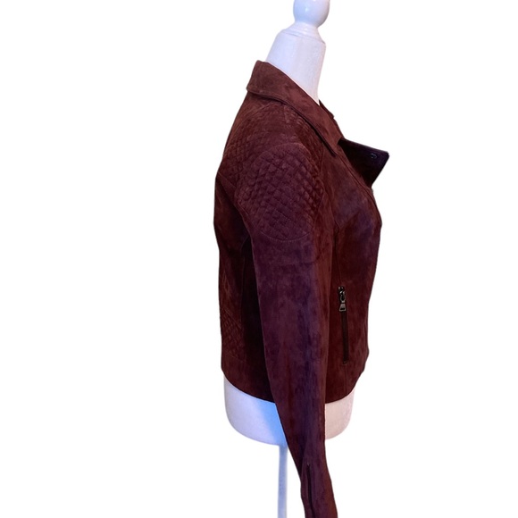 Express Genuine leather moto suede jacket M - Picture 3 of 15